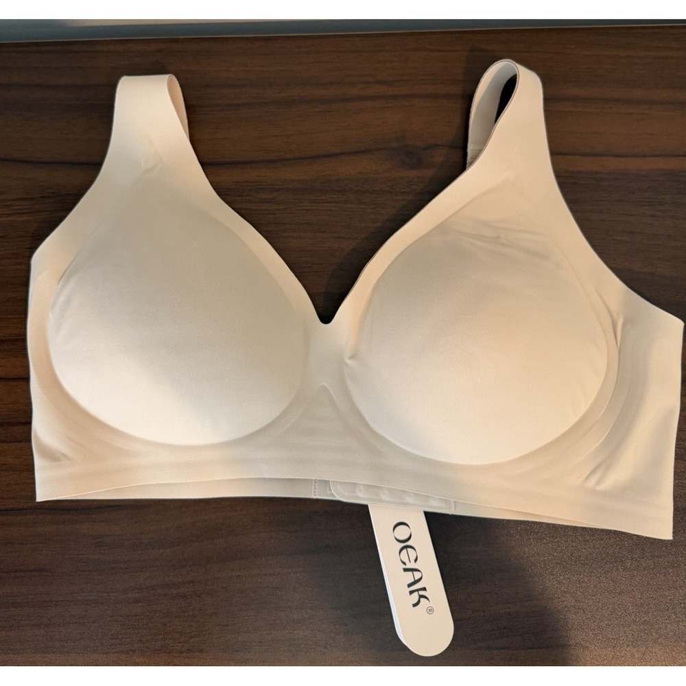 OEAK Womens Large Wireless Jelly Bra Supportive Seamless Bras Full Coverage